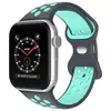 Adequado para Apple Watch Apple Série 1-10 Se Fivela em Forma de Oito Pulseira Nike Bicolor Pulseira de Silicone Respirável