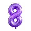 Globo Digital de Papel de Aluminio de 40 pulgadas Forma de Set de Cumpleaños Suministros de Decoración para Fiestas Globos con Números de Cumpleaños Venta al por Mayor