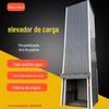 Elevador hidráulico da plataforma do elevador da escada da carga do armazém interno e exterior simples do elevador do trilho da carga da grande tonelagem