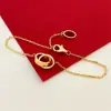 Venta Directa de Fábrica Pulsera de Doble Anillo Kajia Acero de Titanio Oro Rosa para Mujer Pulsera Sencilla de Nicho Diseño de Lujo Ligero Joyería Versátil para la Mano