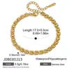 Pulsera Jieding Estilo Europeo y Americano Acero de Titanio Joyería que no se decolora para Mujer Accesorios de Lujo Ligero de Alta Gama Collar de Acero Inoxidable Joyería de 18K