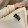 Pijama Otoño/Invierno Estilo Mujer Dulce Cachemir Se Puede Usar al Aire Libre Estilo Japonés Falso Dos Piezas Color Sólido Conjunto Primavera/Otoño Celebridad de Internet Ropa de Casa
