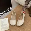 Zapatos de Piso Suave Estilo Mori Retro Pata de Cerdo Individuales para Mujer Primavera/Otoño 2026 Nuevo Estilo Coreano Punta Redonda Fondo Plano Dama Zapatos Suaves de Frijol