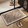 Alfombrilla de Piso para Baño Simple Francesa Absorbente de Agua para Inodoro Secado Rápido Alfombrilla de Entrada Hogar Baño Diatomeas Antideslizante En Stock