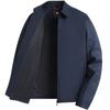Vestido clássico de meia-idade e idosos Cadre 2024 Outono Curto Negócios Casual Gola Vestido Pai Lel Jaqueta Executiva para Homens