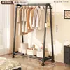 Perchero Móvil Simple para Interiores y Exteriores Estante de Almacenamiento de Piso Perchero para el Hogar Perchero para Ropa de Dormitorio
