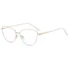 Gafas de lectura de marca BJYX, marco completo, caja de negocios, ultraligeras, ultratransparentes, de color sólido, de metal, de alta calidad, anti luz azul, espejo plano