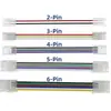 Tira de Luces LED Sin Soldadura Hebilla de Cristal 2P 3P 4P 5P 6P Cable de Conexión de Tira de Luces de Placa a Línea Rgb Placa a Placa