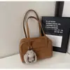 Bolsa Nicho Retrô Estilo Coreano para Mulheres 2025 Novo Modelo para Trabalho e Deslocamento, Bolsa Tote Versátil de Grande Capacidade