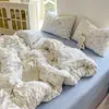 Categoría a Ropa de Cama de Cuatro Piezas de Grado Materno e Infantil para Primavera y Verano Funda Nórdica de Algodón Lavado Puro Juego de 3 Piezas para Estudiante Juego de 4 Piezas con Sábana Ajustable
