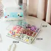 Caja de Almacenamiento para Cuentas Hecho a Mano Materiales DIY Cuentas de Semilla de Vidrio Caja de Joyería Multicapa con Múltiples Compartimentos Transparente