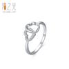 Anillo Doble Corazón de Plata de Ley s925 para Mujer Estilo Japonés y Coreano Anillo Simple Corazón de Niña Índice con Microdiamantes Pieza de Mano de Lujo Ligero Corazón de Amor