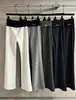 Pantalones acampanados de lunares para mujer, nuevo estilo coreano de otoño e invierno, holgados y fluidos, con detalle de cinturilla, efecto adelgazante y diseño bordado de pierna ancha