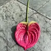 Simulación rosa palma sentir grulla llameante 3D sentir pequeña palma roja palma blanca boda simulación flor suave hogar flor artificial al por mayor