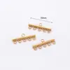Colgante de Conexión Porosa de Acero Inoxidable, Varilla de Cierre Rápido, Conexión de Anillo de Soldadura, Collar, Hebilla de Pulsera, Accesorios para Joyería Hecha a Mano DIY