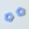 Coreia do Sul Dongdaemun Pequena Fresca Manchada Flor de Cinco Pétalas DIY Resina Acessórios Brincos Brincos Femininos Material para Pulseira Atacado