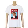 Eleição Presidencial Roupas Retrato Personalizado Impressão Camiseta Publicitária Atividades Culturais Manga Curta Impressão de LOGO Personalizado
