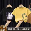 Camiseta de Manga Corta de Algodón Puro para Niñas Verano 2025 Nuevo Estilo Coreano Holgado Estilo Extranjero Niños Verano Manga Media Niñas Medianas y Grandes
