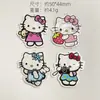 Pendente de Gato KT Colorido Impressão Dupla Face Acrílico Desenho Animado Chaveiro DIY Pingente de Bolsa Corrente de Celular Acessórios de Joias