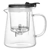 Vidrio de Borosilicato Alto Llama Directa Prensa Un Botón Cafetera de Té Vidrio Resistente al Calor Separación de Té Juego de Té para Oficina Sensación de Alta Gama