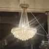Suprimentos de Casamento Teto Ferro Cristal Lustre Cerimônia de Casamento Pavilhão Luzes Decorativas Salão de Casamento Adereços Cortina de Contas