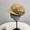 Chapéu feminino primavera e verão novo algodão lavado simples bico fechado estilo coreano artístico Senhora chapéu octogonal newsboy moda