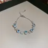 Pulsera Geométrica Super Flash de Circonita Transfronteriza Pulsera de Lujo Ligero de Gama Alta para Mujer Verano Pequeña Fresca Moda Pulsera Versátil para Mujer