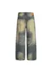 Jeans Rotos Estilo Wasteland de la Calle Principal Americana para Hombres y Mujeres 2025 Retro Desgastados Sueltos Rectos Casuales Pantalones Largos