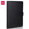 Cuaderno Deli 7941/7942 con Tapa de Cuero 120 Hojas - 16K Cuaderno de Reuniones de Cuero Bloc de Notas de Trabajo Dropshipping