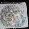 Internet Celebrant New Nail Jewelry colorido Mocha fundo plano strass vidro diamante transparente unha diamante acessórios