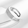 Anel de nicho de luxo leve estilo coreano com design de diamante completo banhado a ouro Au750 anel feminino ins fashion anel de dedo indicador aberto com diamantes