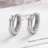 Estilo Coreano Elegante Doble Capa Simple Hebilla de Oreja de Moda Hueca Pendientes Colgantes para Oreja Hebilla de Oreja para Mujer