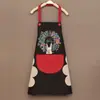 Delantal para el Hogar, Diseño de Conejito, Impermeable y a Prueba de Aceite, con Función para Limpiar Manos, sin Mangas, Ropa de Trabajo Colgante del Cuello, Delantal Promocional