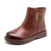 [Liquidación] Botas de Lana de Piel de Vaca Completa, Botines Integrados de Piel de Oveja para Mujer, Botas de Invierno Gruesas y Cálidas para Mujer, Zapatos de Algodón para Mamá