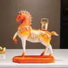 Novos Enfeites de Cavalo Estilo Chinês, Artesanato para Decoração de Casa, Enfeites para Escritório, Sala de Estar e Entrada, Presentes para Inauguração de Casa e Abertura