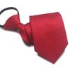 Corbata con cremallera de 8 cm al por mayor perezosa fácil de jalar sin nudo 7 cm para hombre negocios formal morado rojo rojo oscuro