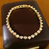 Pulseira com fecho de coração em zircônia banhada a ouro 18k real, toque de luxo leve de nicho de alta qualidade, joia personalizada de estilo minimalista