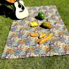Fabricante Especializado en Tapetes de Picnic para Exteriores, Estilo Pintura al Óleo, Atmósfera Retro Americana, Estilo de Campamento, Tapetes Espesos para Salidas, Tapetes de Playa