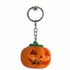Lámpara de calabaza de Halloween, lámpara de vela electrónica, adornos, candelabro portátil, luz nocturna, decoración de festivales fantasmas, accesorios, diseño de ambiente