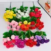 Flores Artificiales al por Mayor, 12 Claveles, Flores de Seda, Cajas de Flores, Estanques de Flores, Macizos de Flores, Arreglos Florales, Ramos de Boda para el Hogar