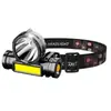 Farol de ímã transfronteiriço luz de trabalho COB fonte de luz dupla brilho regulagem contínua USB farol para pesca noturna iluminação externa