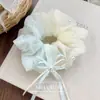 Diadema de Malla de Hada de Gama Alta, Suave Elegante, Lazo de Perlas, Goma para el Cabello, Diadema, Accesorios para el Cabello para Mujeres