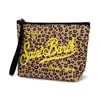 Moda Europeia e Americana Estampa de Leopardo Material de Mergulho Bolsa de Cosméticos Design de Nicho Bolsa para Batom e Cosméticos Bolsa de Higiene Pessoal Portátil para Viagem