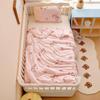 Algodão Tricotado Classe A Grau Mãe e Bebê Seda Fresca Colcha Fresca de Verão para Jardim de Infância Colcha de Ar Condicionado para Bebê para Hora do Almoço Fina Lavável à Máquina