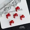 Laço Angulado de Resina Estilo Coreano Tendência Nail Art Strass Acessórios de Unha Doce Venda por Atacado
