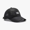 Gorra de Malla para Primavera y Verano con Perforaciones en Forma de Diamante, Gorra de Béisbol Transpirable de Secado Rápido con Letras, Estilo Europeo y Americano Transfronterizo, Gorra de Visera Transpirable para Mujer para Proteger del Sol en Exteriores