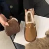 Sapatos Birkenstock de sola grossa para mulheres, retrô, novo estilo outono e inverno 2026, mocassins, de sola plana, antiderrapantes, para usar com saias, sapatos de algodão de sola macia