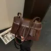 Bolsa de Ante Flocado para Mujer 2026 Nuevo Otoño Retro Gorpcore para el Trabajo Pequeña Bolso de Hombro Cruzado