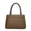 Bolso Sencillo y Lujoso para Mujer, Nuevo Modelo 2026, Versátil para el Trabajo, Adecuado para Madres de mediana Edad, Color Sólido, Patrón de Lichi, Transfronterizo