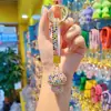 Cadena para Llavero de Control Remoto de Coche con Forma de Hongo de Diamante Completo Colgante de Llavero de Diamante Personalizado Colgante para Bolsa de Pareja Venta al por Mayor